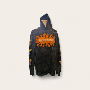 Nickelodeon Rugrats Hoodie Pullover Graphic Cartoon Nickelodeon Slime sweater L